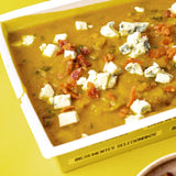 Caldo de Abobora com Gorgonzola e Bacon