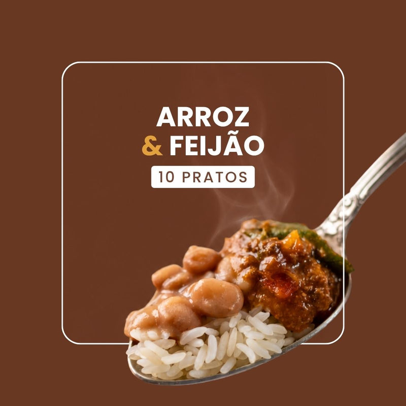 Combo - 10 Pratos ARROZ & FEIJÃO