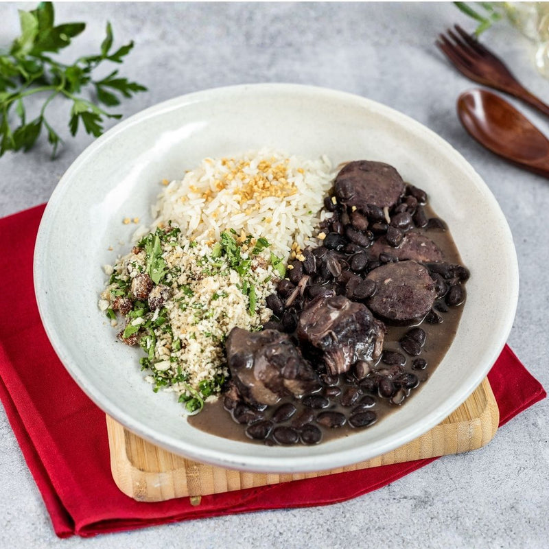 Feijoada com Farofa Fit