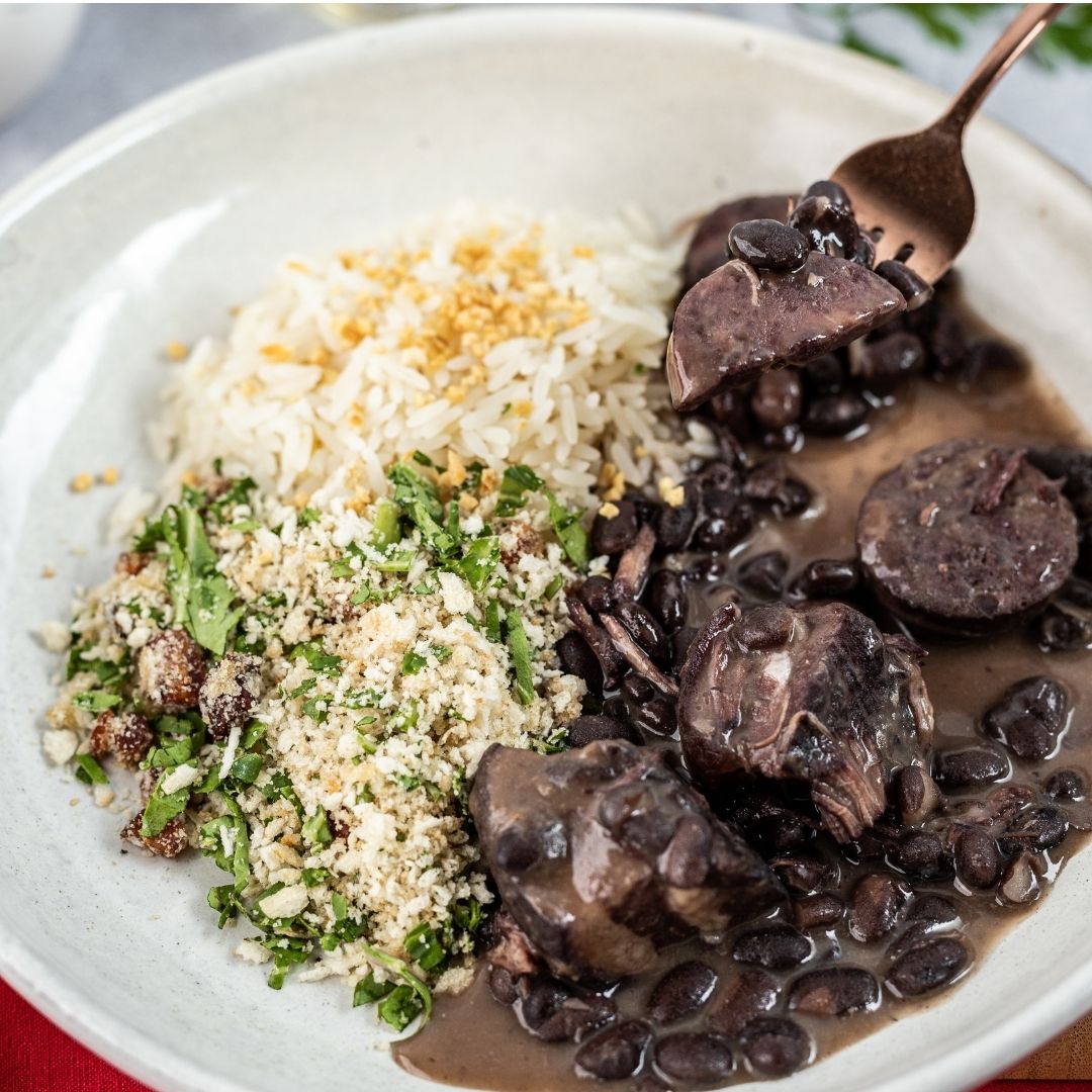 Feijoada com Farofa Fit