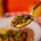 Frango com Quiabo e Angu