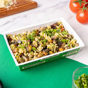 Fusilli de Beringela com Queijo