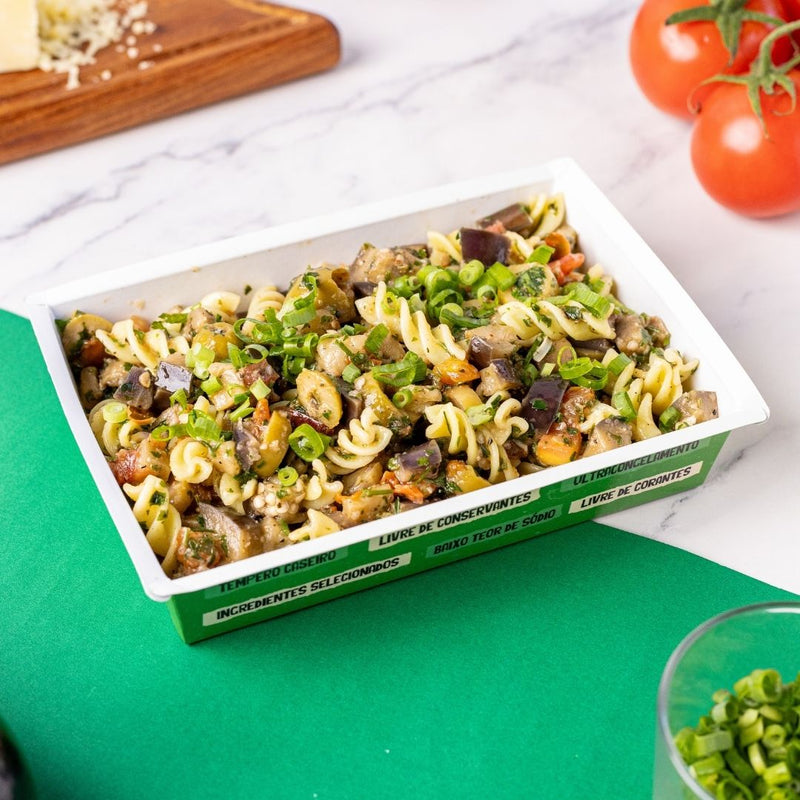 Fusilli de Beringela com Queijo