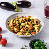 Fusilli de Beringela com Queijo