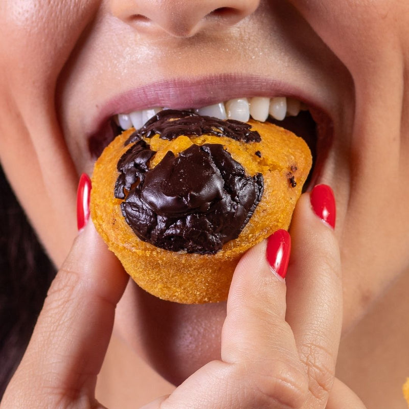 Muffin de Cenoura Com Chocolate 70%