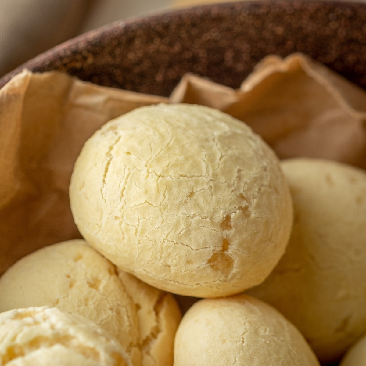 Pão de Queijo com Batata Doce e Bacon
