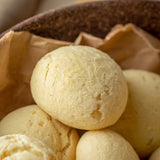 Pão de Queijo com Batata Doce e Bacon