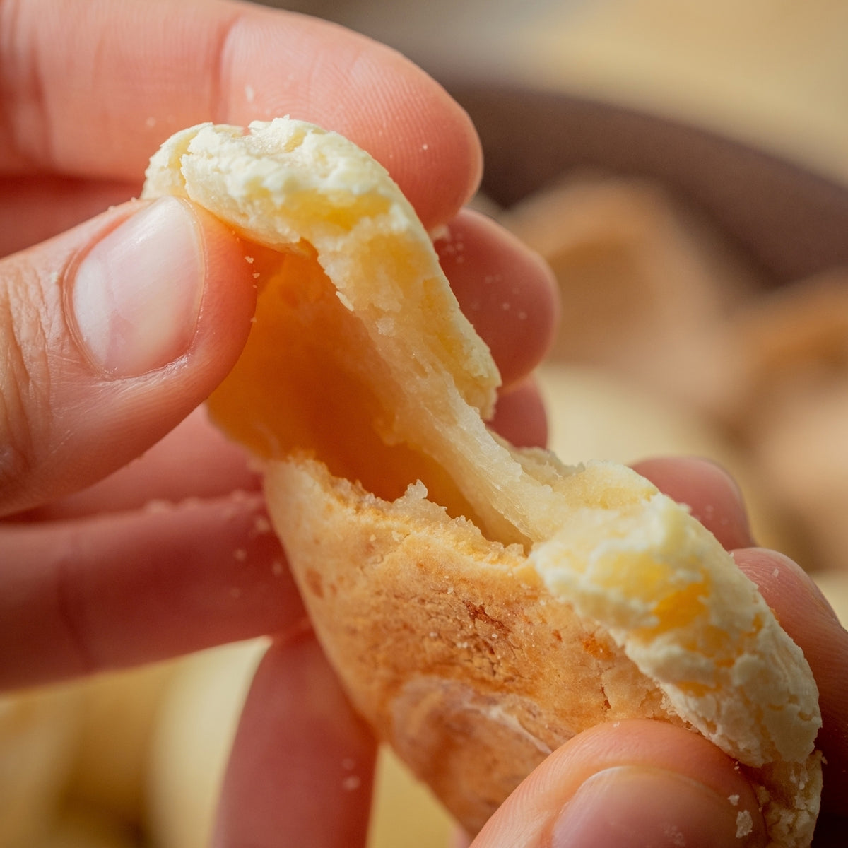 Pão de Queijo com Batata Doce e Bacon