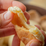 Pão de Queijo com Batata Doce e Bacon