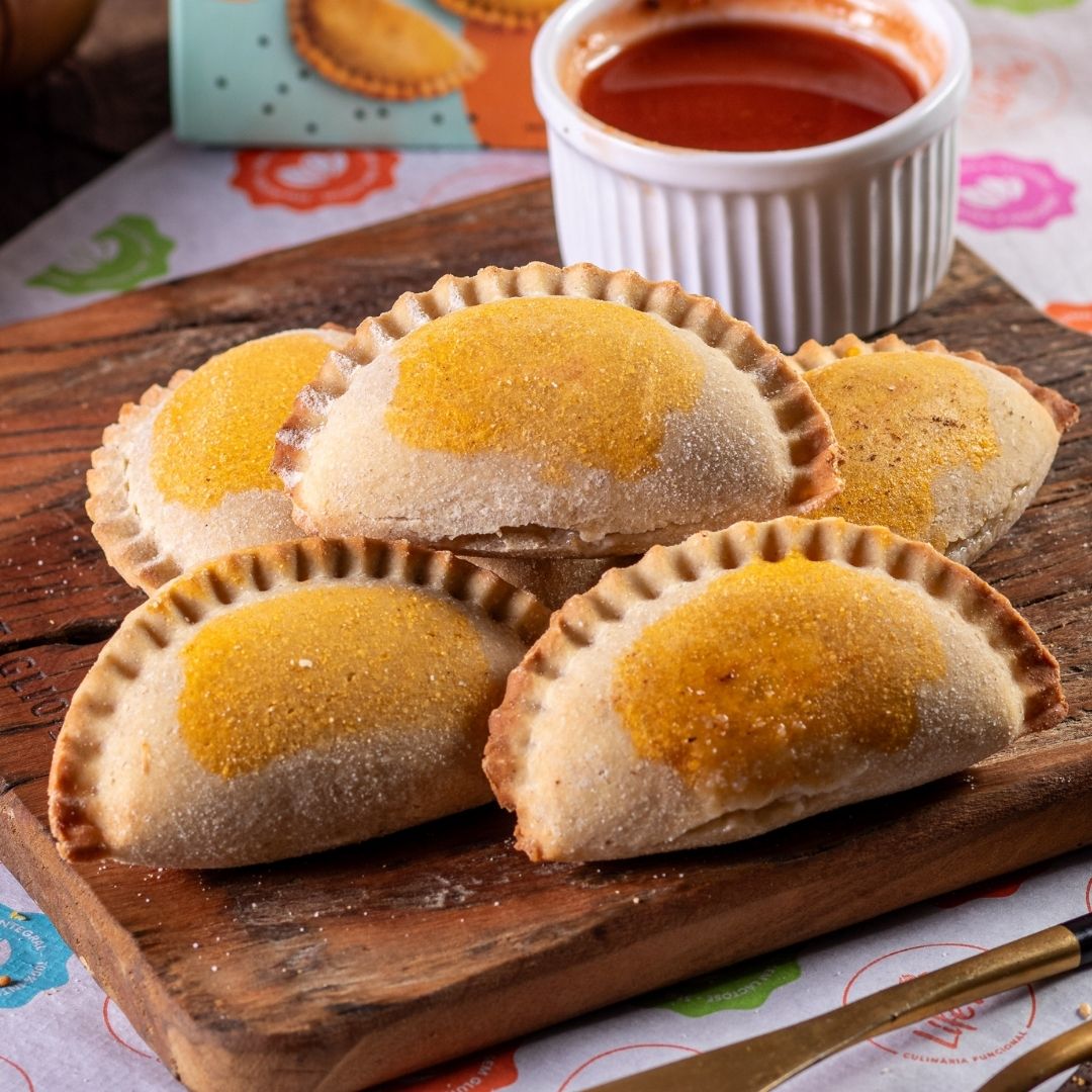Pastel de Grão de Bico com Frango