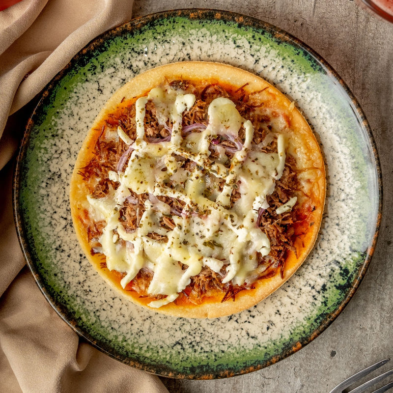 Pizza Carne de Sol com Cream Cheese