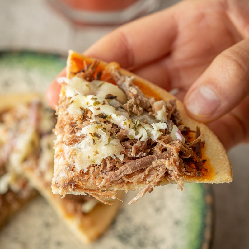 Pizza Carne de Sol com Cream Cheese