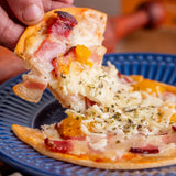 Pizza Bacon com Geleia de Damasco