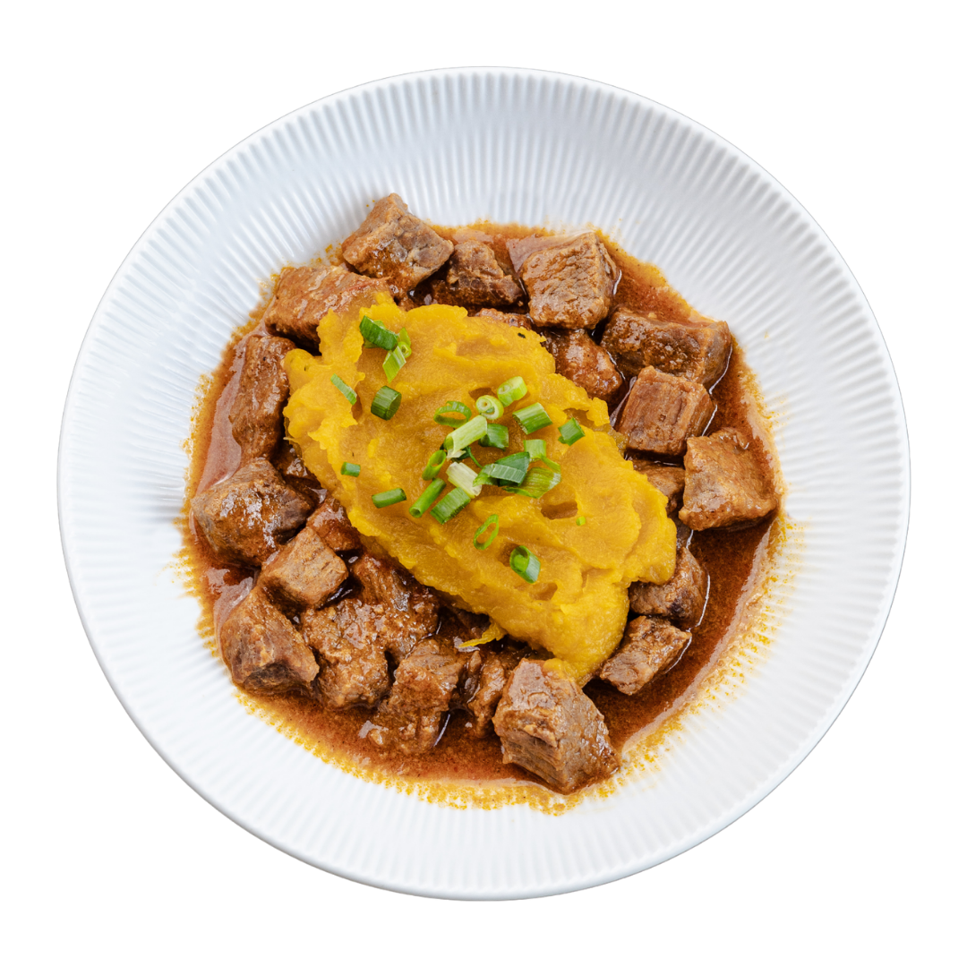 Escondidinho de Abóbora com Patinho