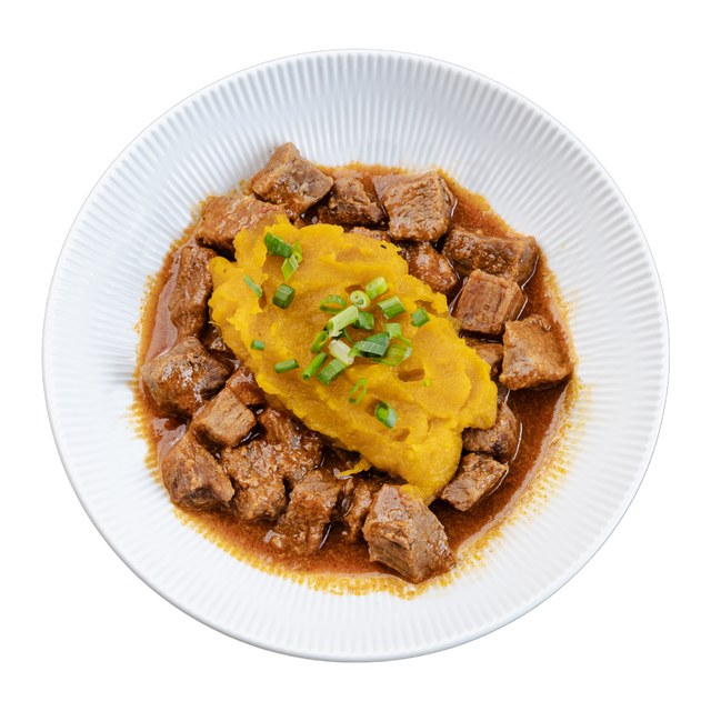 Escondidinho de Abóbora com Patinho