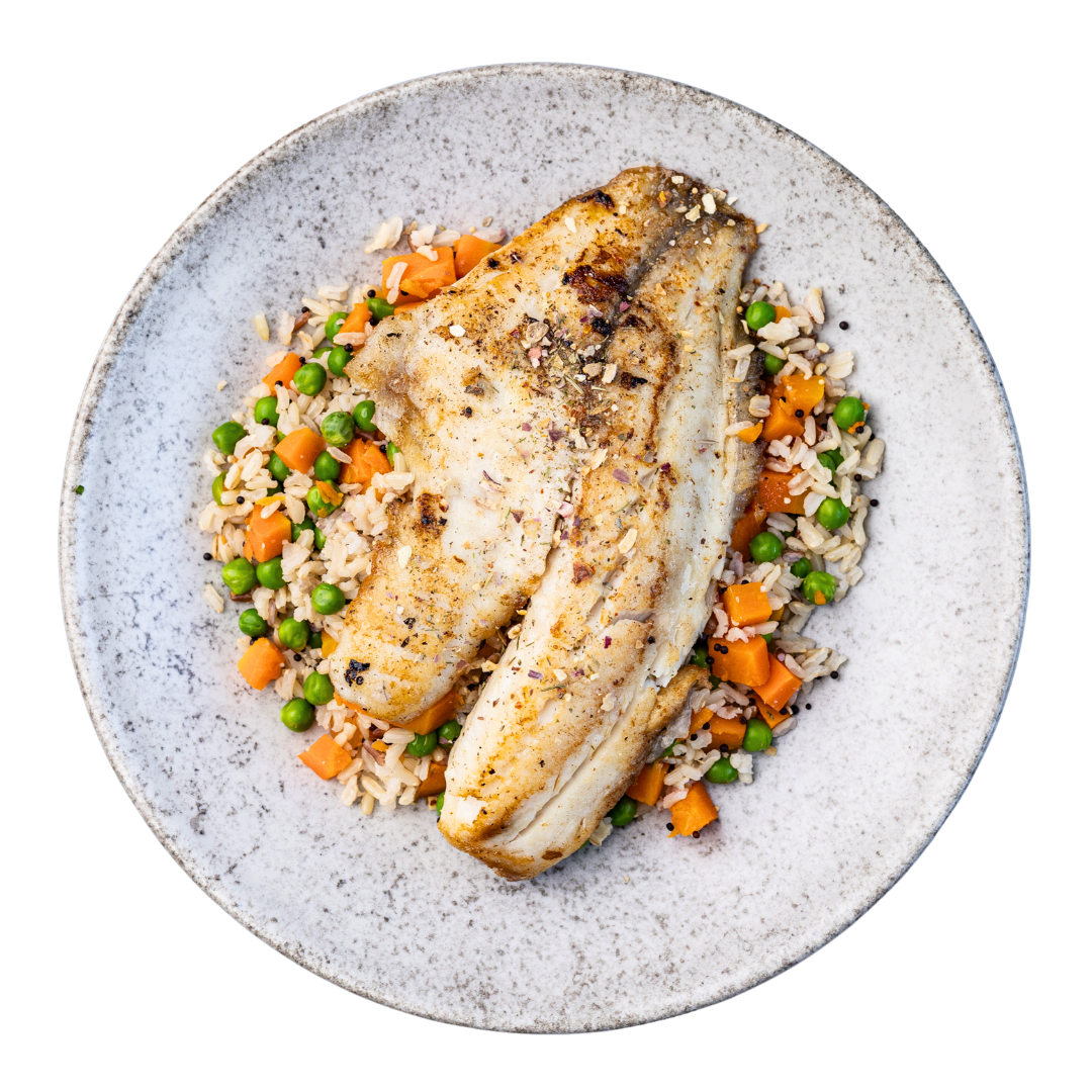 Tilápia Grelhada com Arroz à Grega