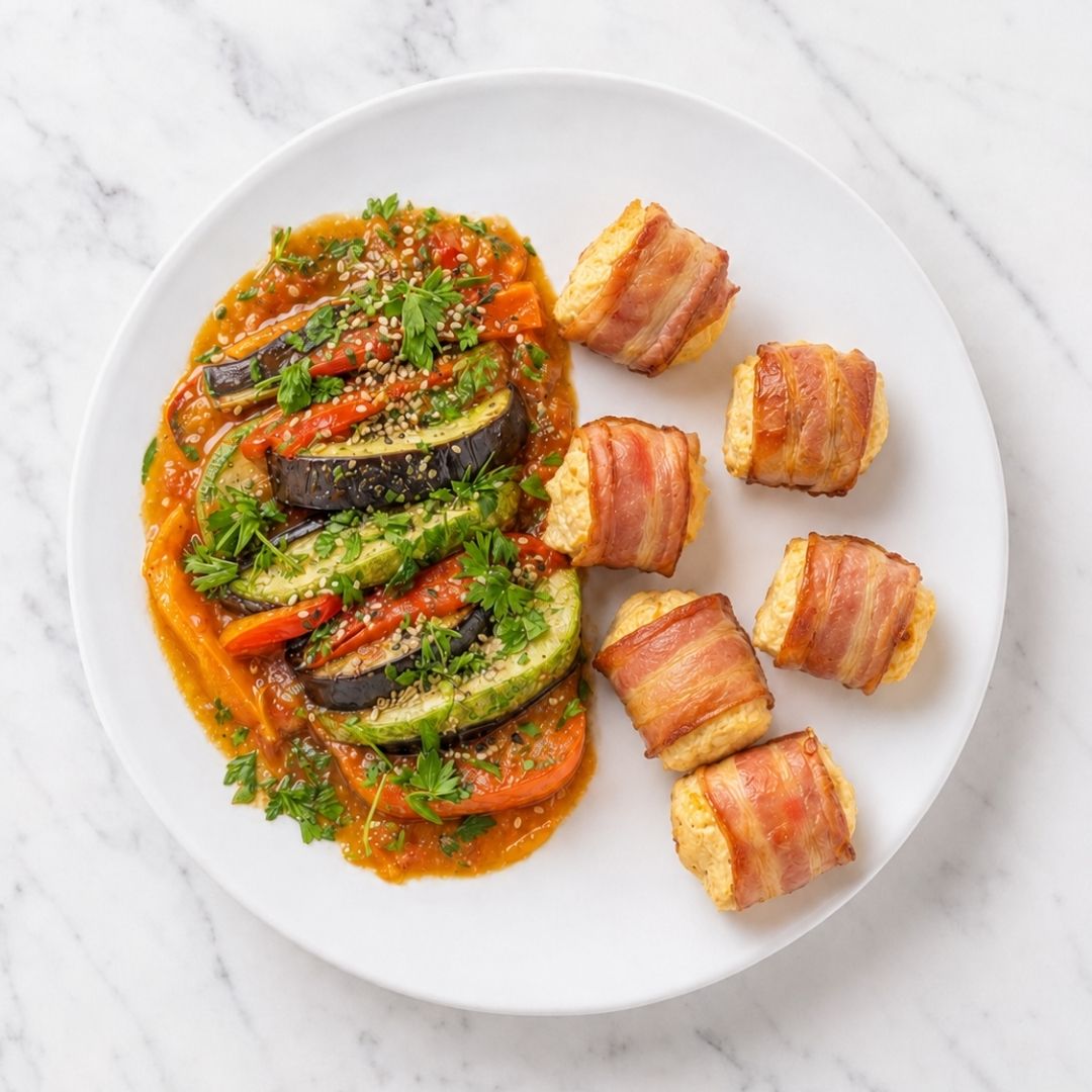 Ratatouille com Medalhão de Frango