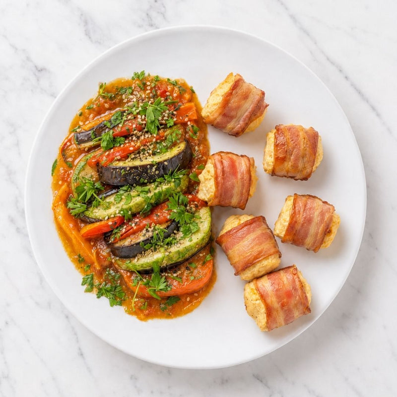 Ratatouille com Medalhão de Frango