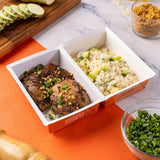 Sobrecoxa Grelhada com Risoto de Abobrinha