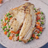 Tilápia Grelhada com Arroz à Grega